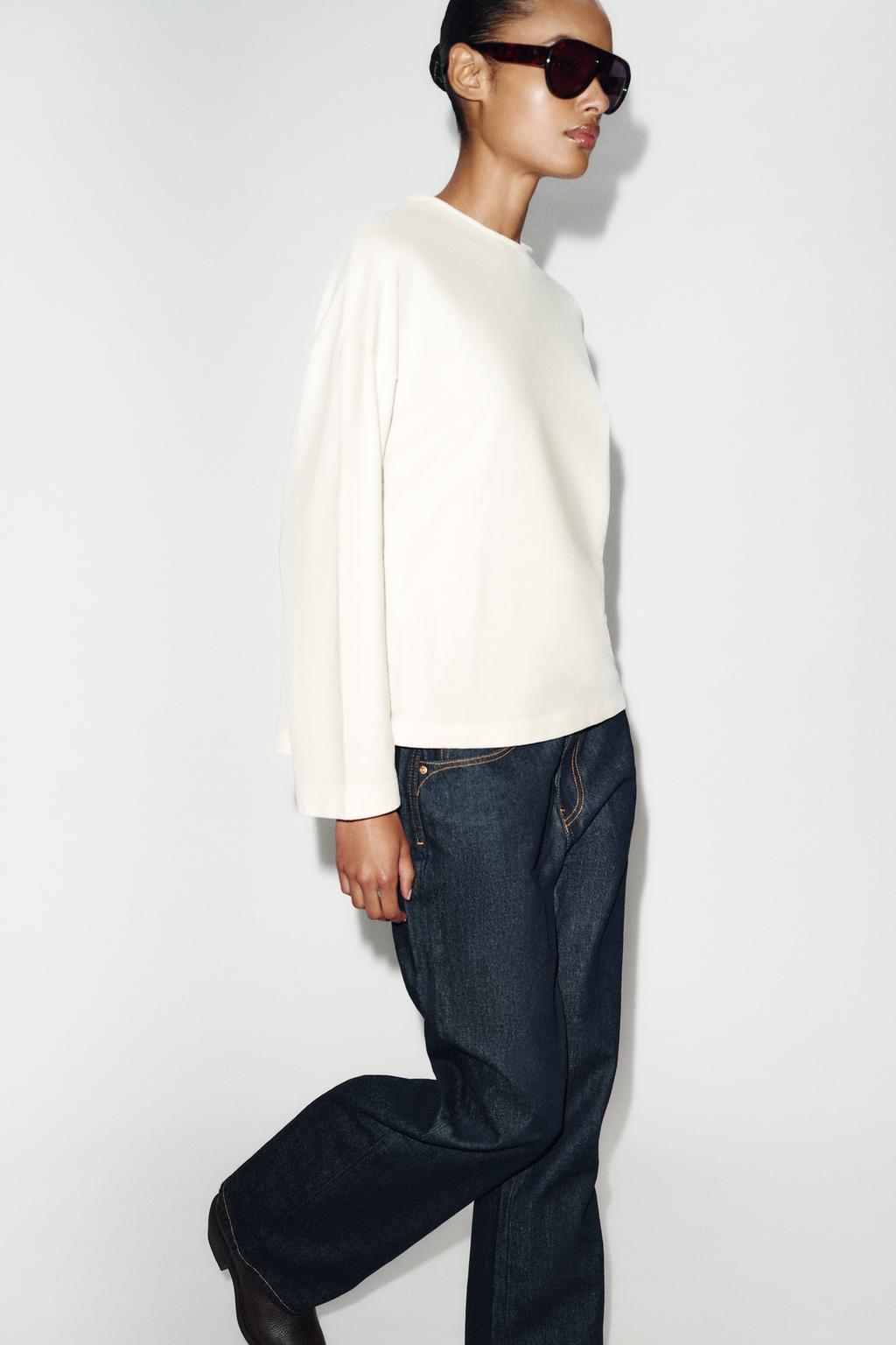 LONG SLEEVE TEXTURED T-SHIRT