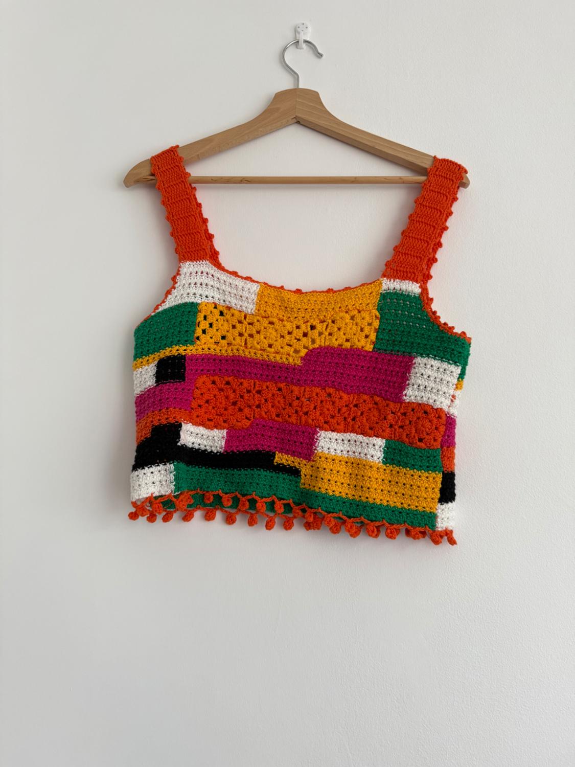 PATCHWORK CROCHET TOP - LIMITED EDITION - Image 2