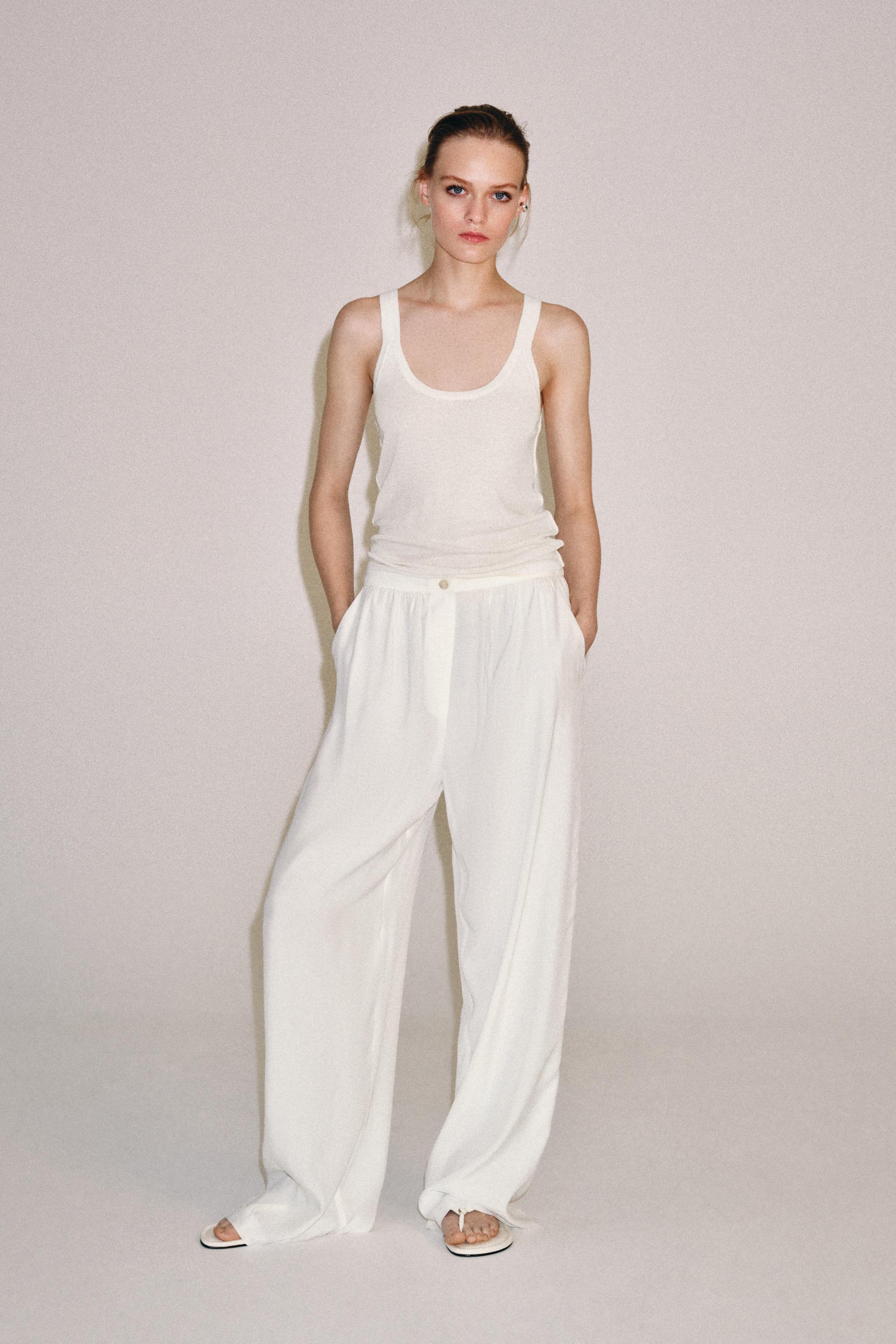 Женские брюки Zara ZW COLLECTION FLOWY TROUSERS