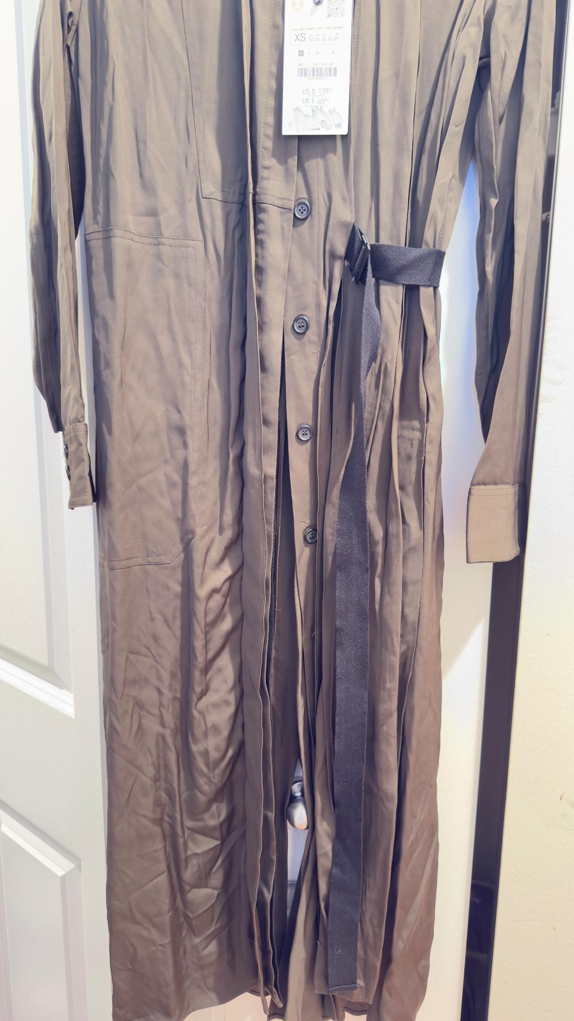 PLEATED SHIRTDRESS ZW COLLECTION - Image 3
