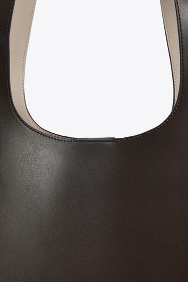 Zara SHOPPER BAG - Chocolate