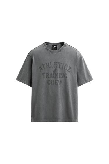 CAMISETA ALGODÓN TRAINING - Gris antracita de Zara