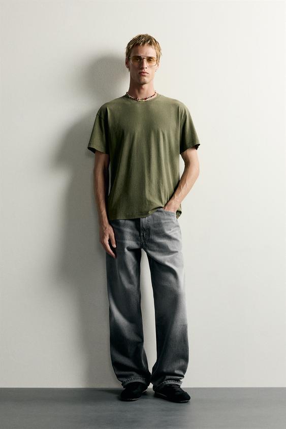 JEANS LOOSE FIT - Gris de Zara - Imagen 0
