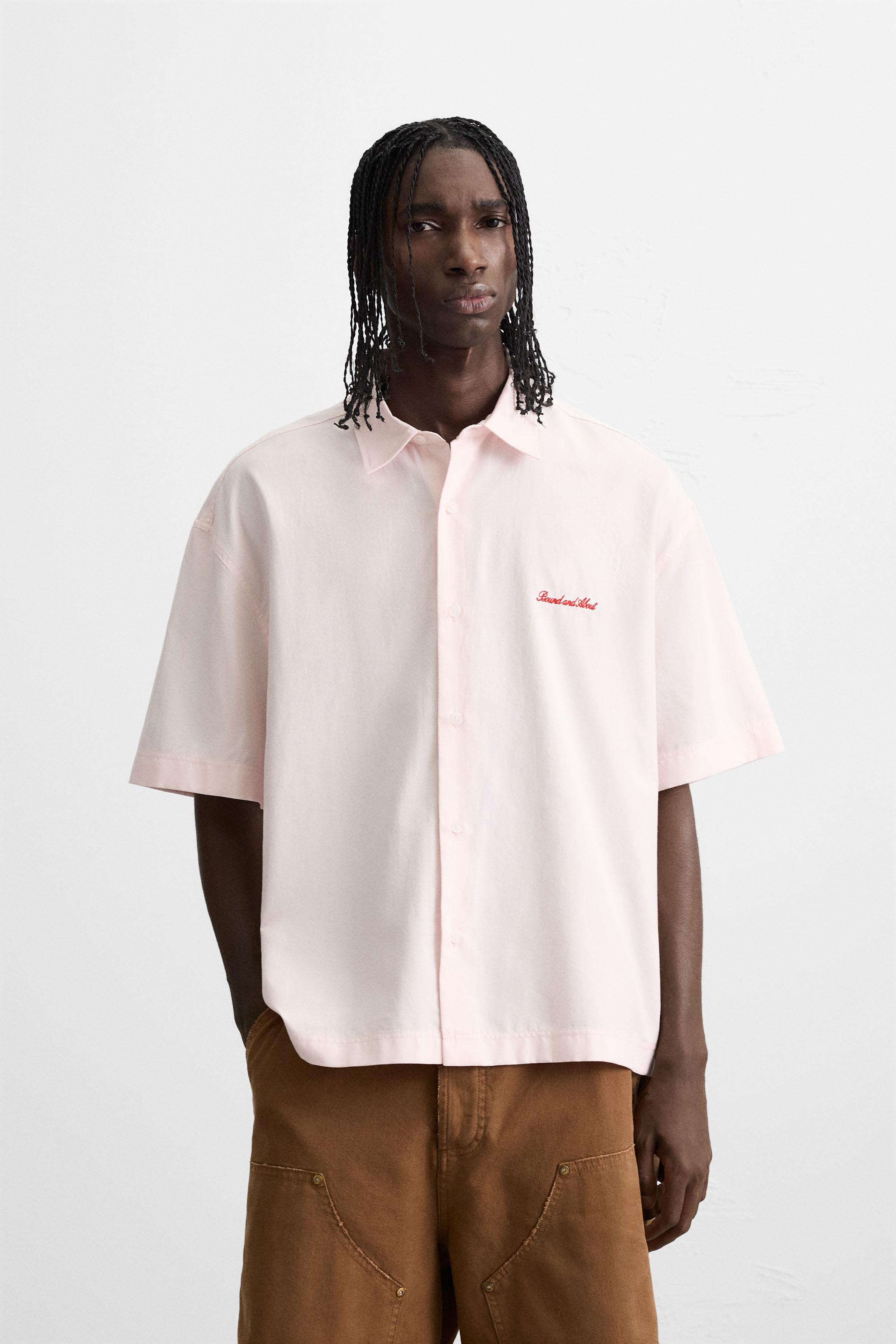 CHEMISE BRODERIE CONTRASTE