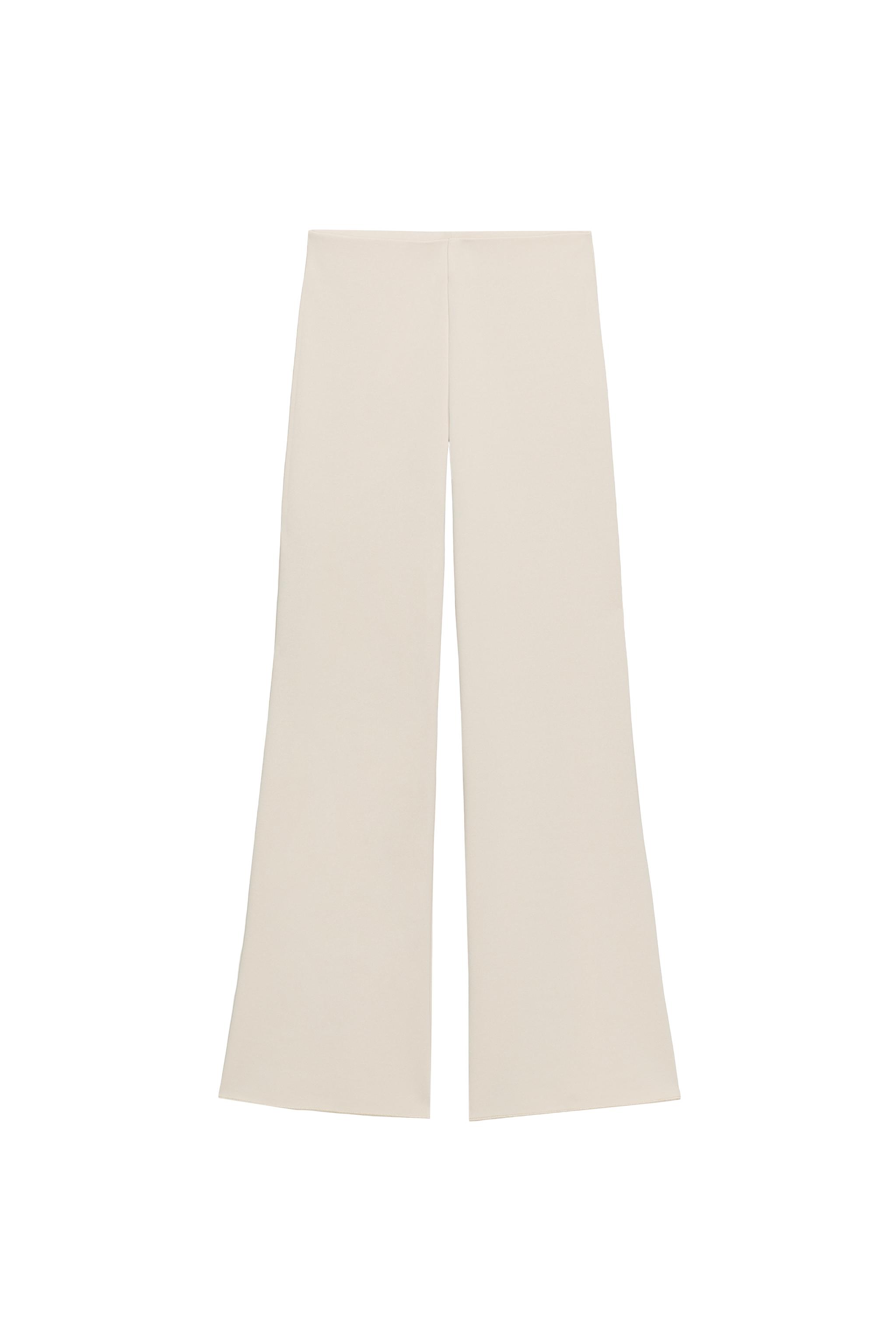 STRETCH WIDE LEG PANTS