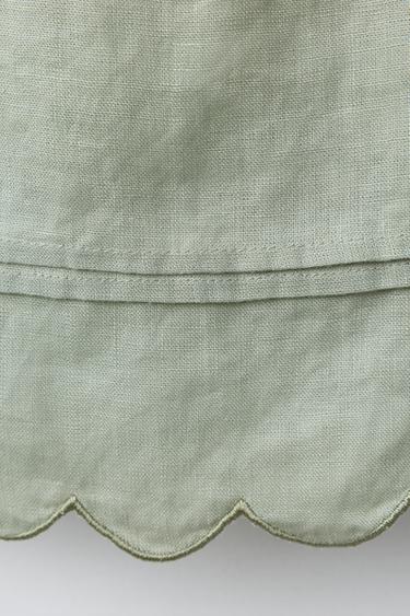 100% LINEN TOP - Greenish by Zara - Image 2