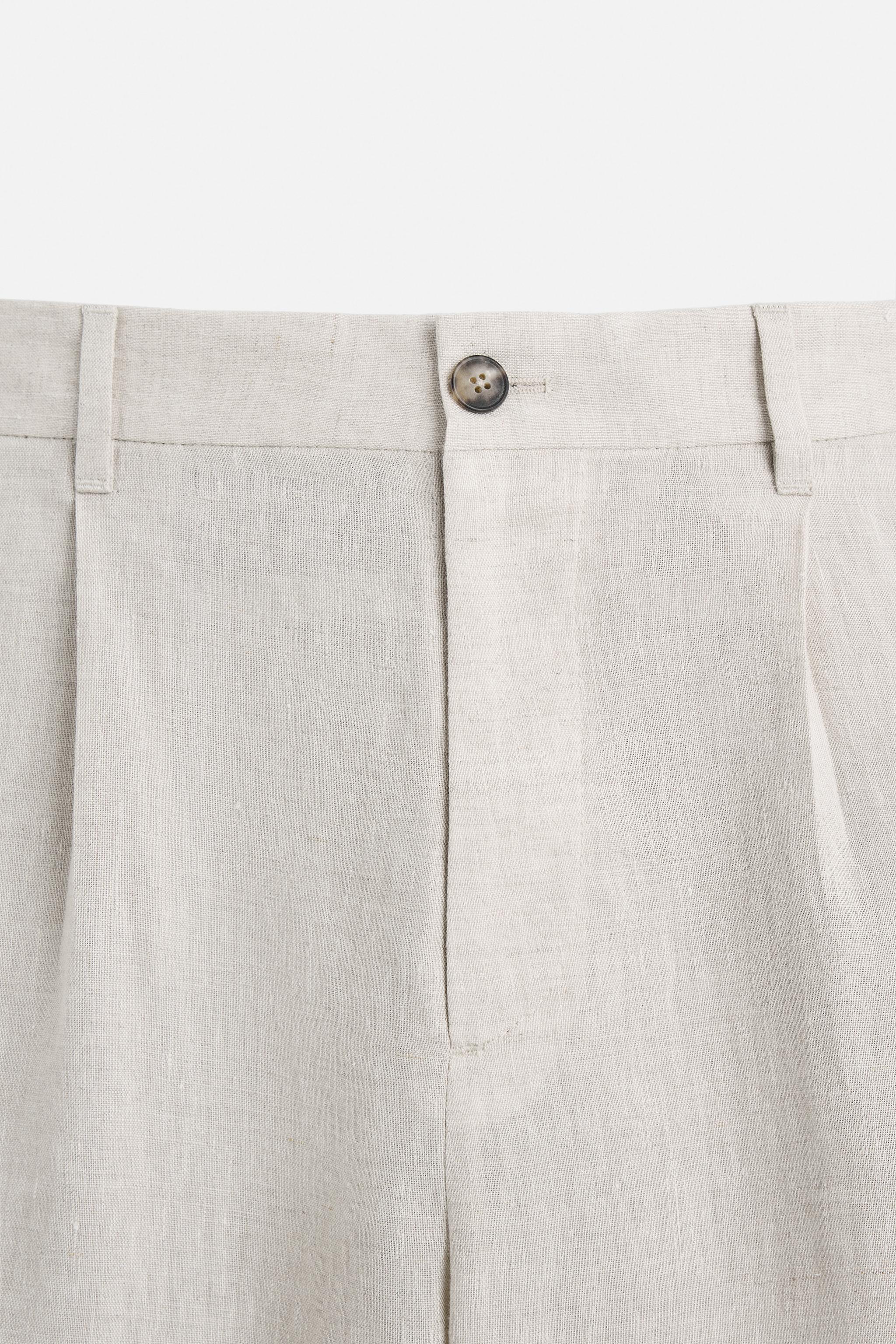 PANTALON DE COSTUME 100 % LIN