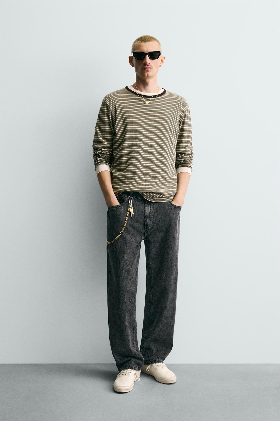 ЖАККАРДОВЫЕ БРЮКИ ПРЯМОГО КРОЯ ОТ ZARA