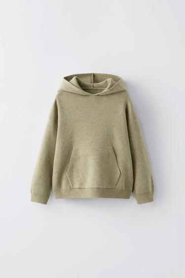 JERSEY PUNTO CAPUCHA - Khaki claro de Zara