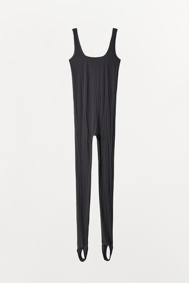 POLYAMIDE JUMPSUIT - Dark grey by Zara - Image 6