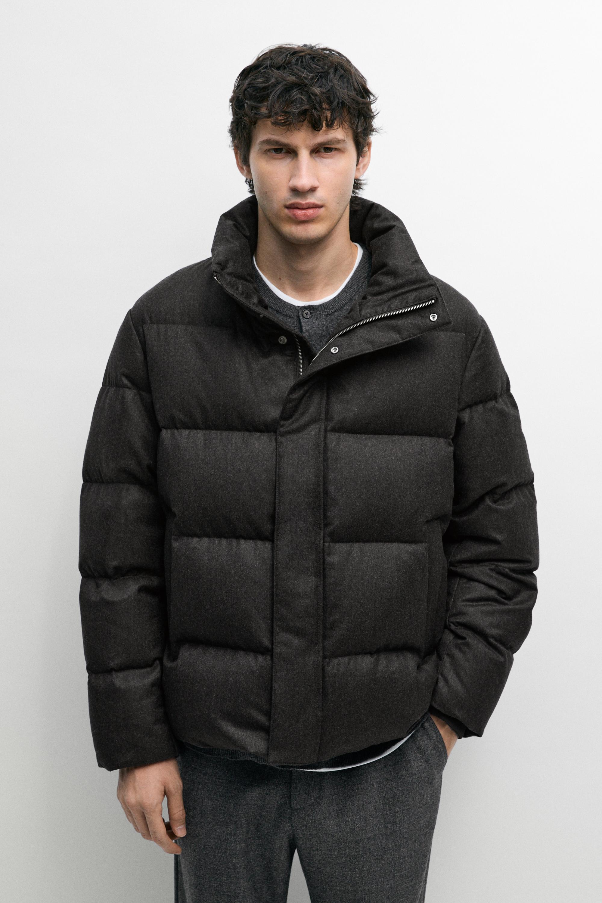 100% WOOL HIGH NECK DOWN JACKET
