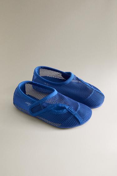 KIDS' MESH BOOTIES - Blue by Zara - Image 1