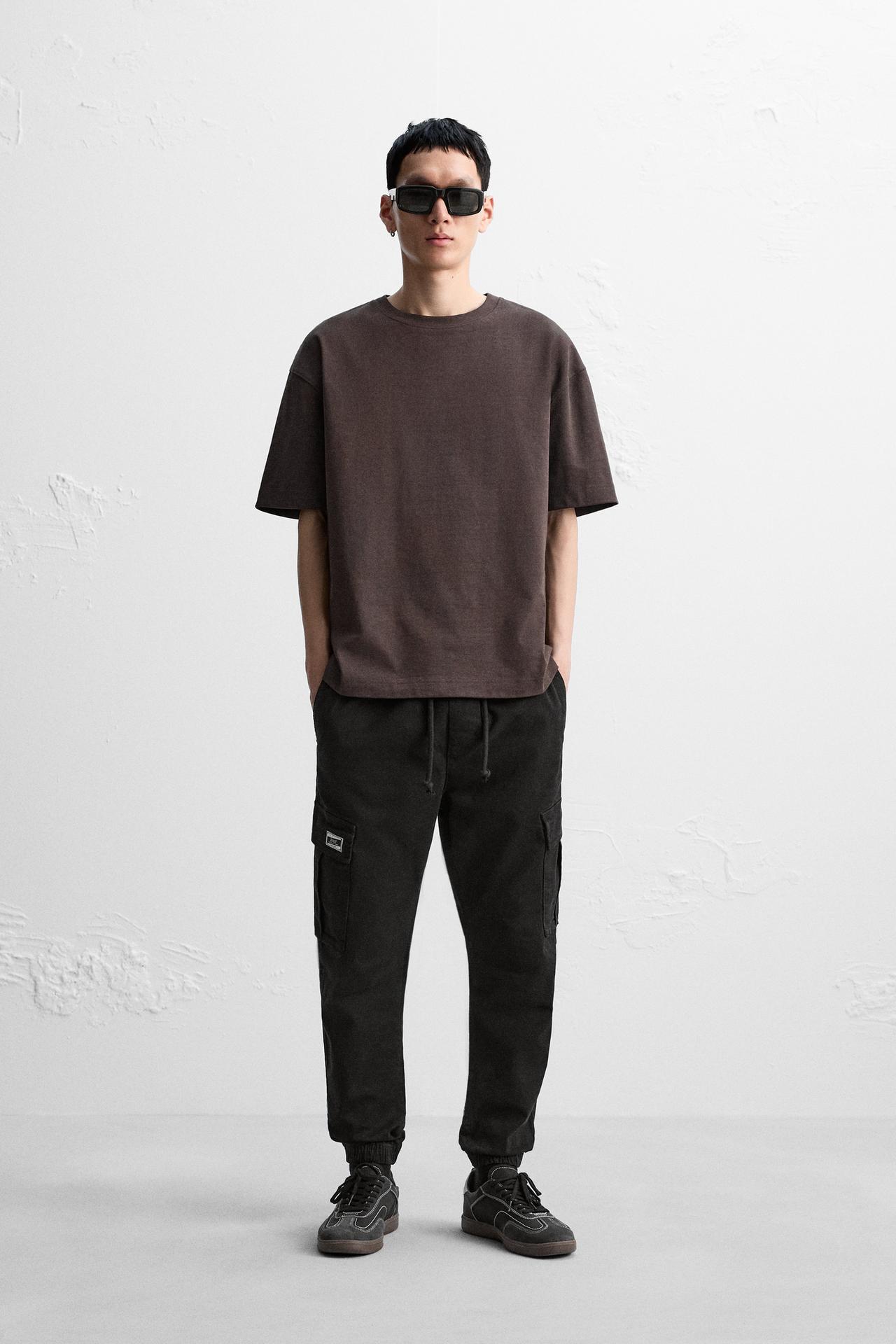 CARGO TROUSERS - Black by Zara