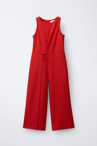 سالوبيت طويل بكسرة وربطة - أحمر by Zara - Image 0