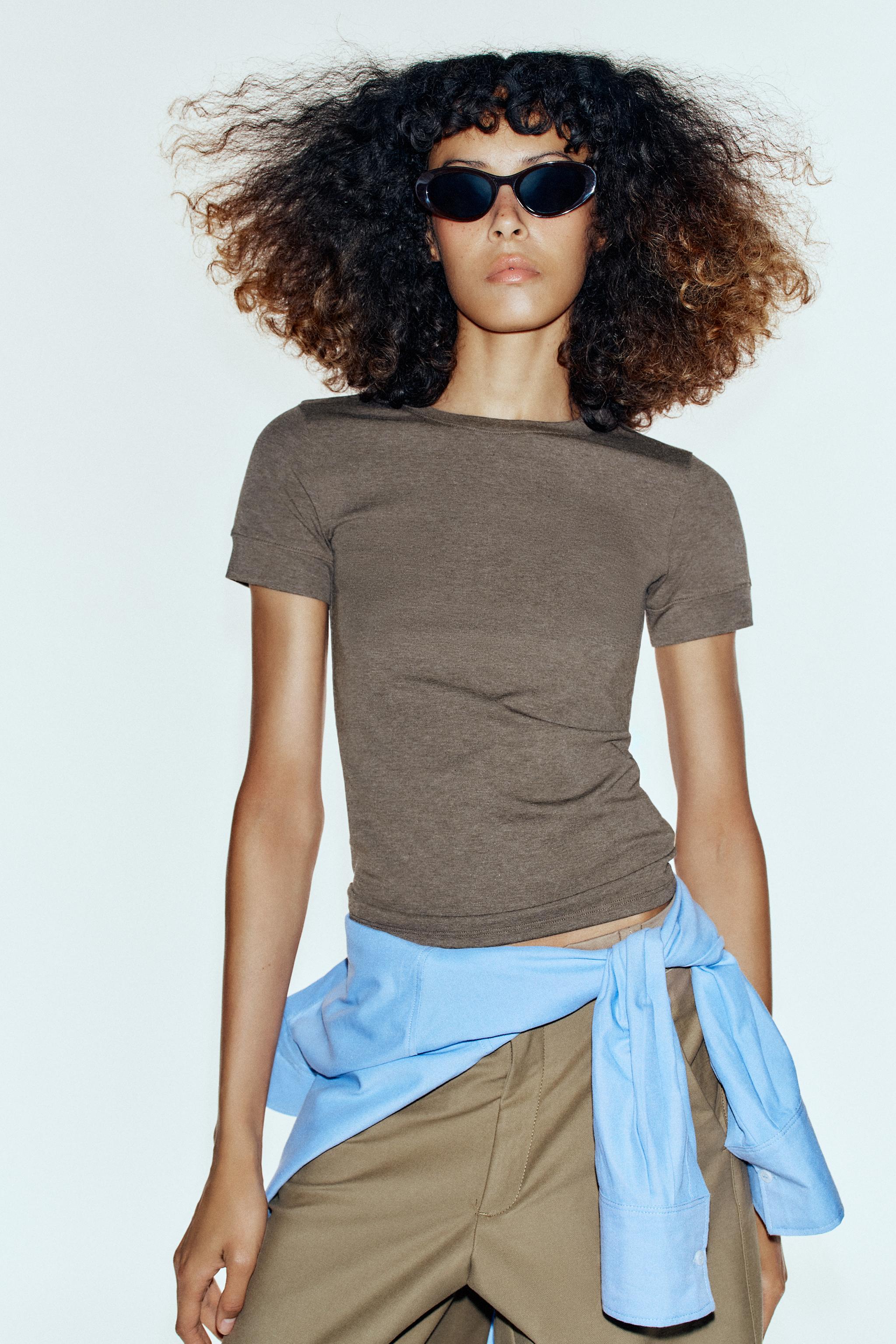 Minimal Short Sleeve T-Shirt by Zara