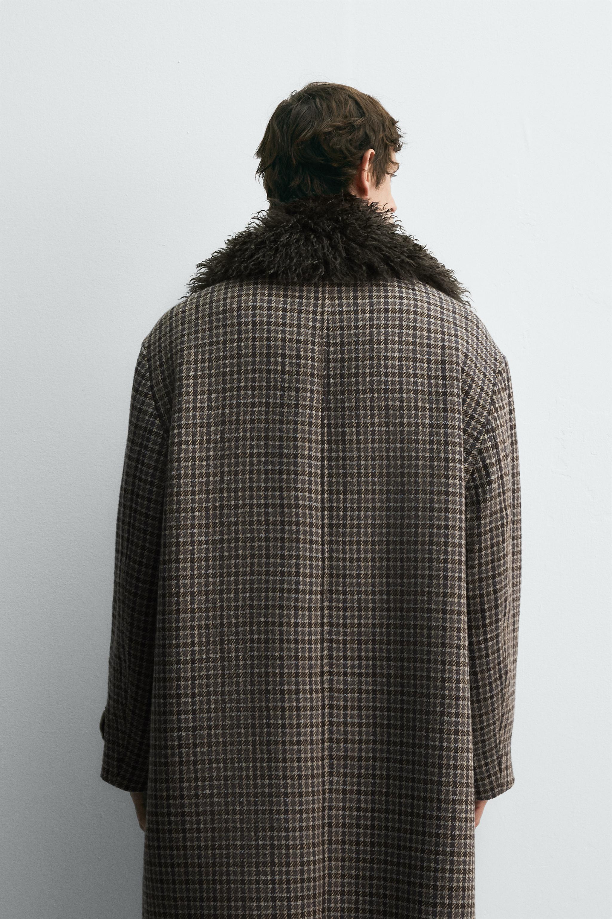 チェック柄コンビコート HARRY LAMBERT FOR ZARA X DISNEY