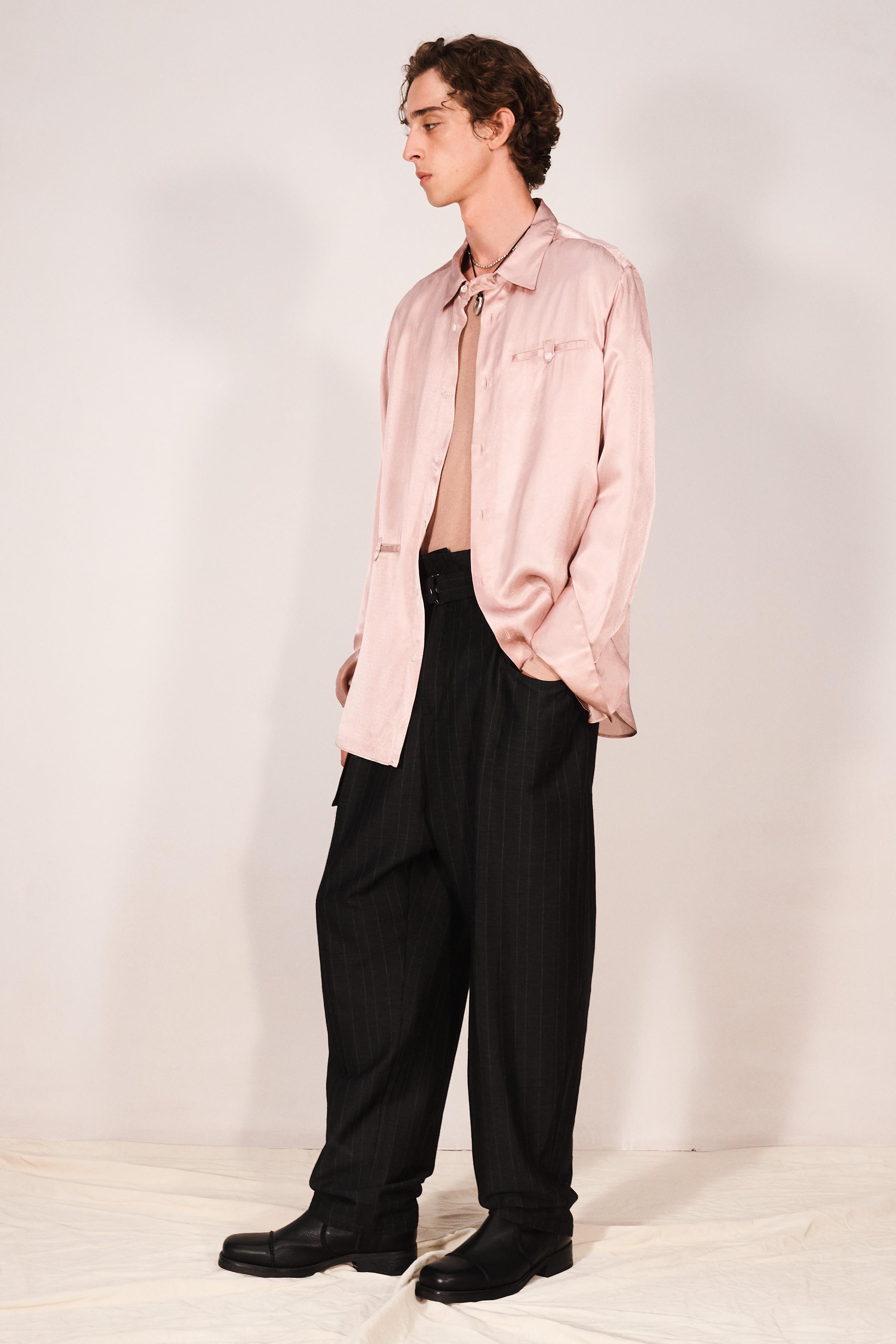 PANTALON COSTUME RELAXED FIT RAYURES