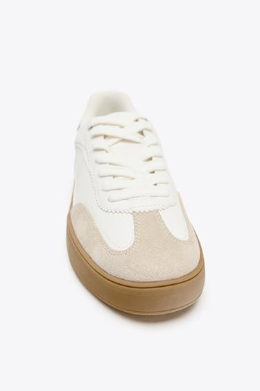 TENNIS IMPRIMÉ ANIMALIER - Blanc écru de Zara - Image 3