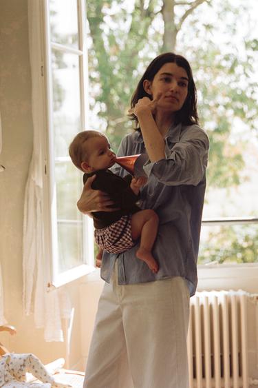 ÁO KHOÁC DỆT KIM VẠT CHÉO - Màu nâu từ Zara
