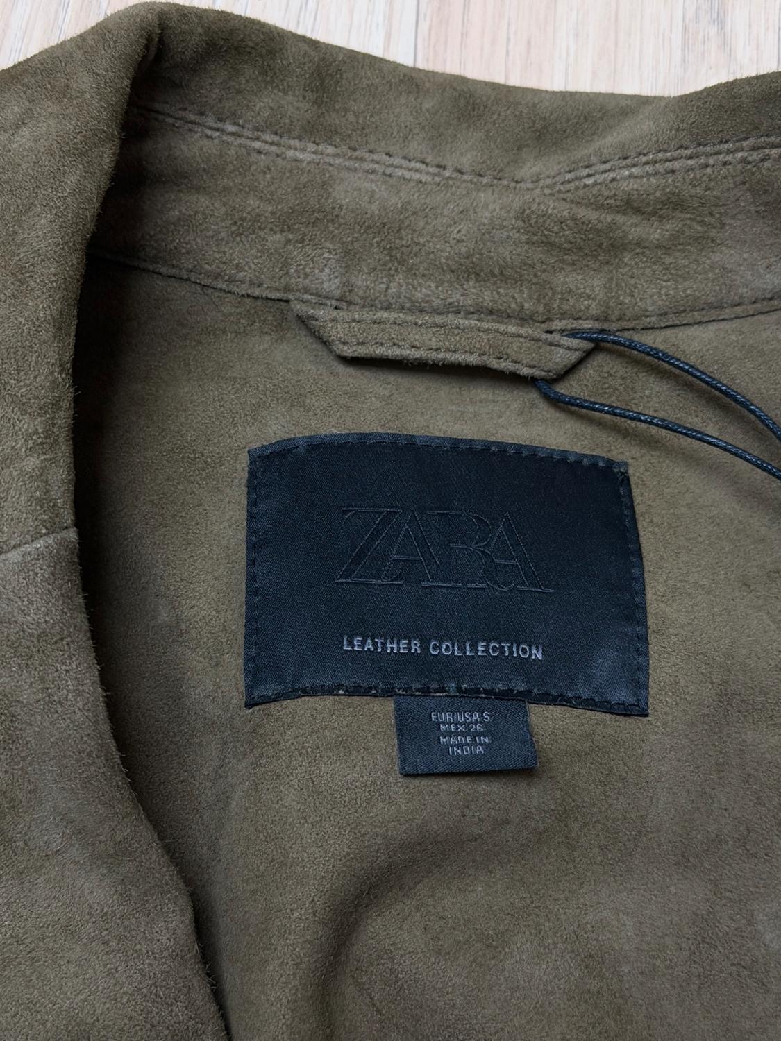 OVERSIZE 100% SUEDE LEATHER BLAZER ZW COLLECTION LIMITED EDITION - Image 3