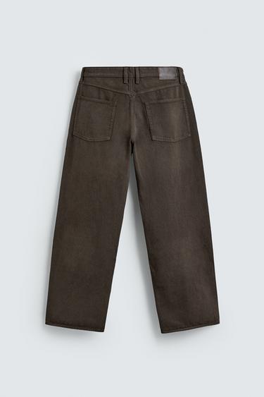 STRAIGHT-LEG JEANS - Brown by Zara - Image 8