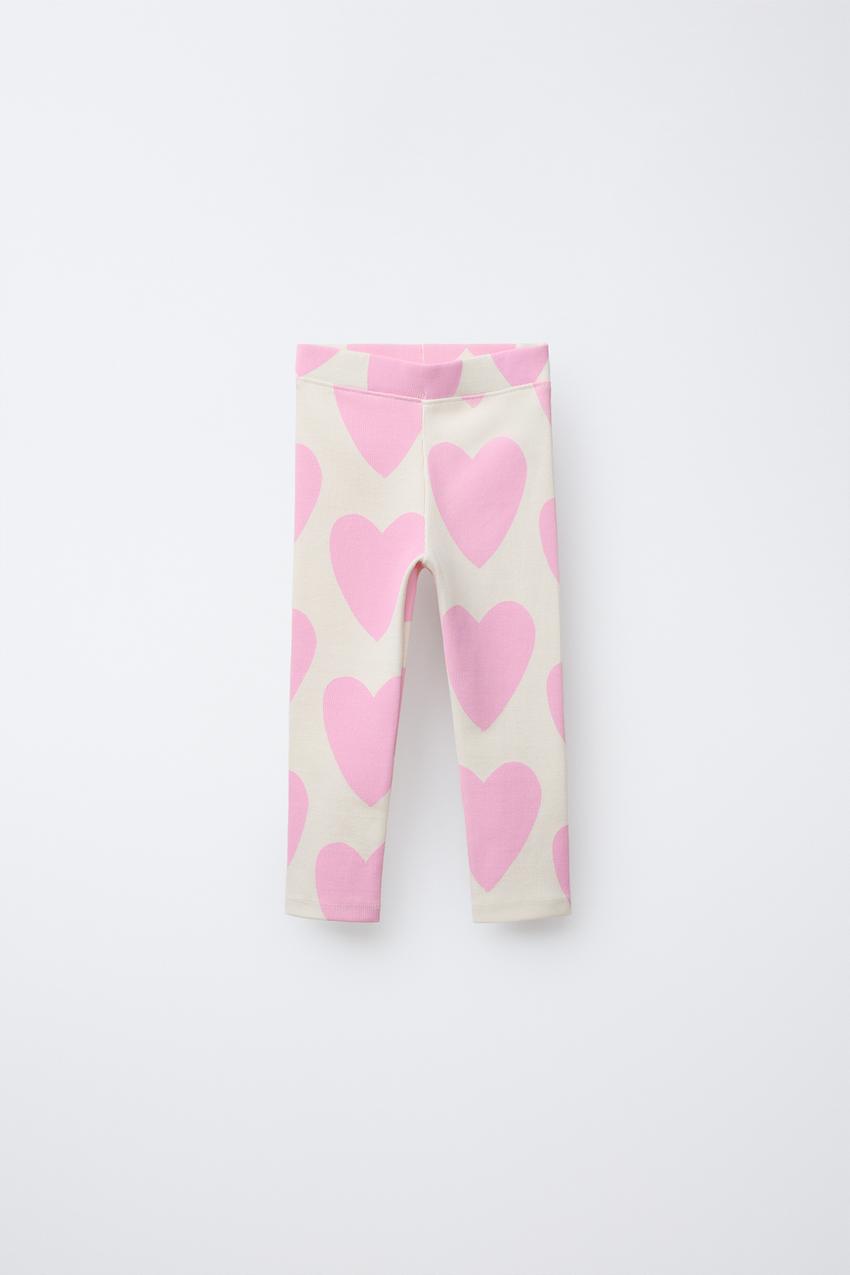 PRINTED RIBBED LEGGINGS