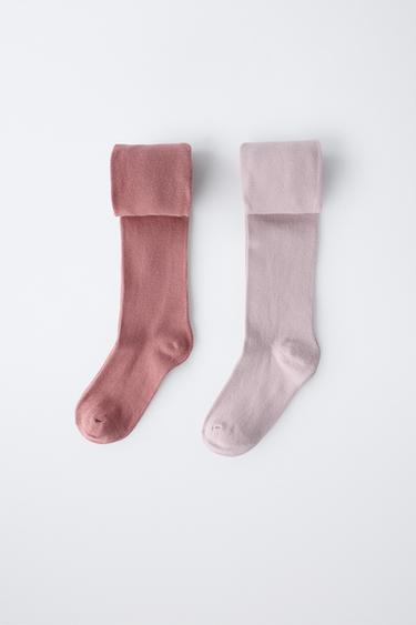 2-PACK OF PLAIN TIGHTS - Pink by Zara - Image 3