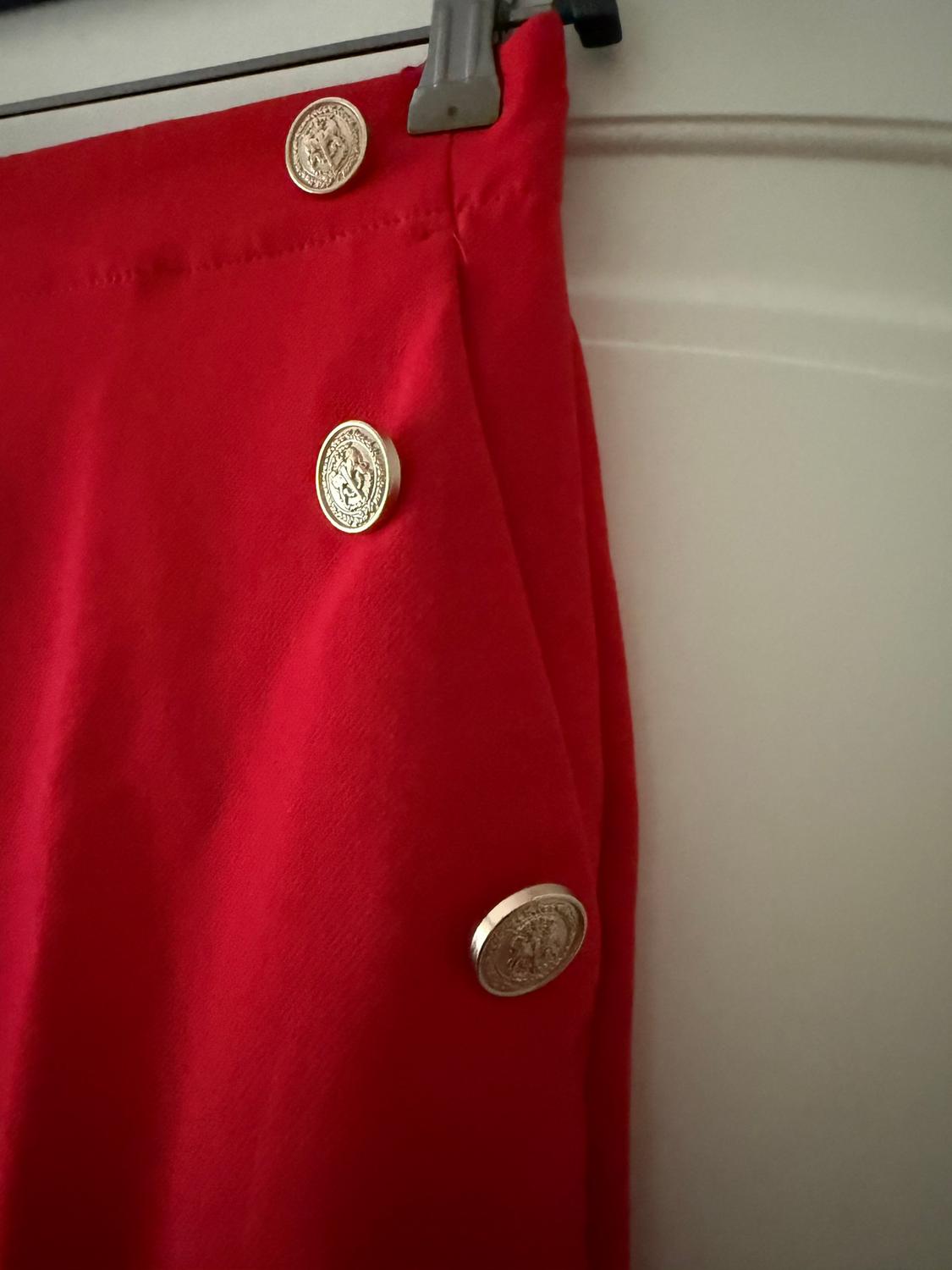 STRAIGHT TROUSERS WITH METAL BUTTONS - Image 3