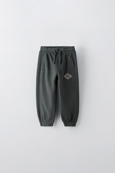 PANTALÓN ETIQUETA - Gris antracita de Zara