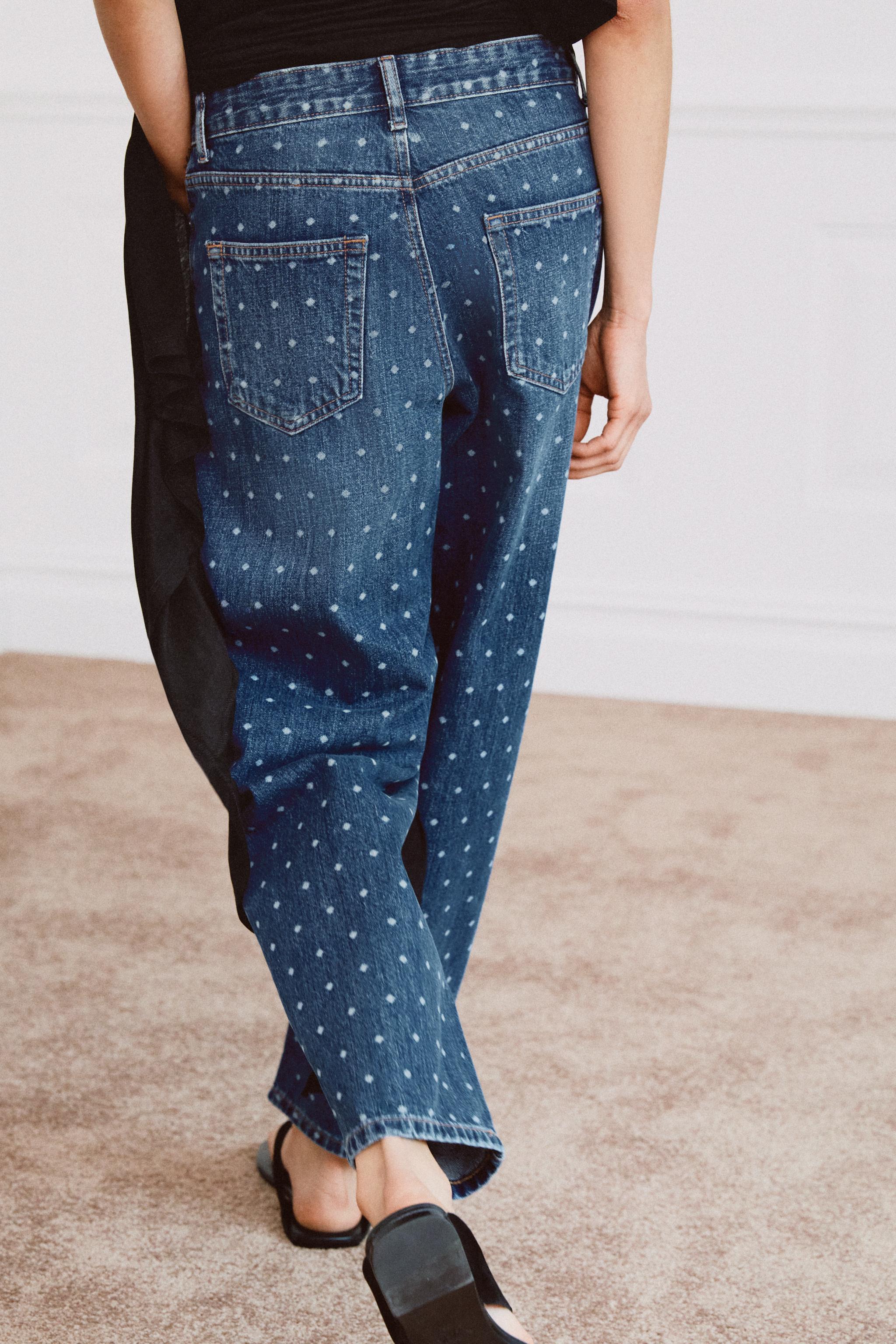 JEAN ZW COLLECTION TAPERED TAILLE NORMALE À POIS