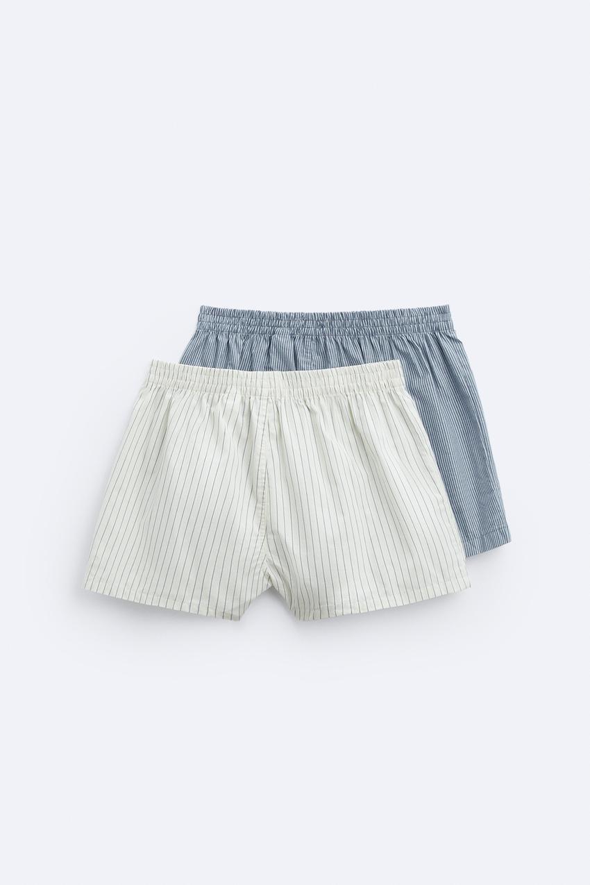 2 PACK OF MIXED POPLIN BOXERS - various