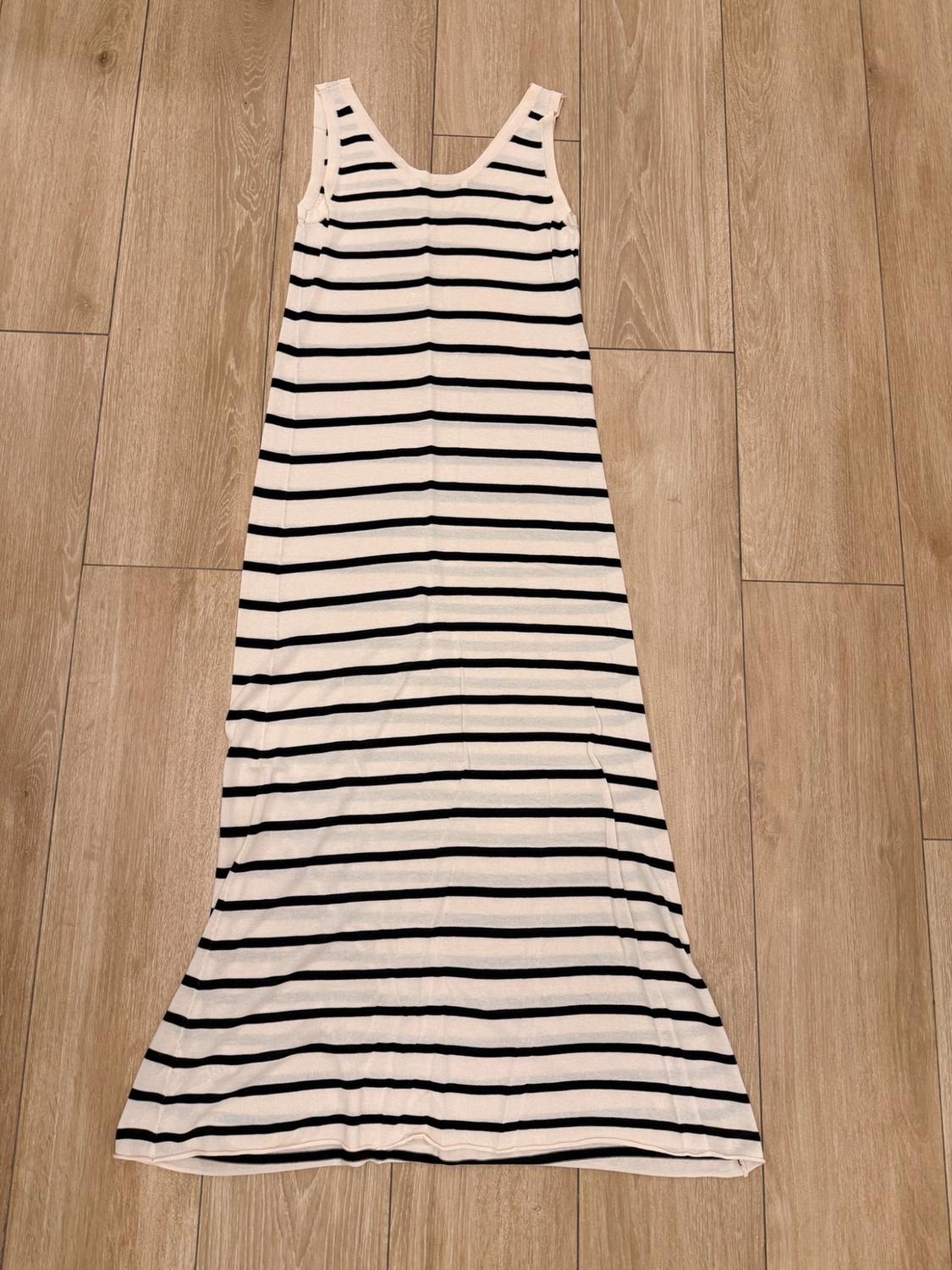 LONG KNIT STRIPED DRESS - Image 2
