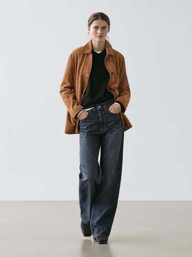 Zara High-waist wide-leg jeans - Blue
