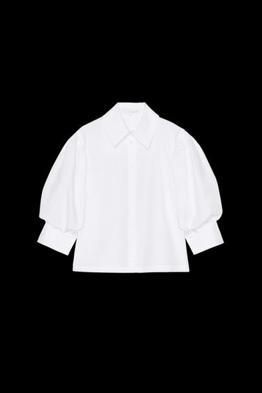 ZW COLLECTION POPLIN SHIRT - White by Zara