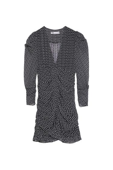 MINI DRESS WITH DRAPED DETAIL