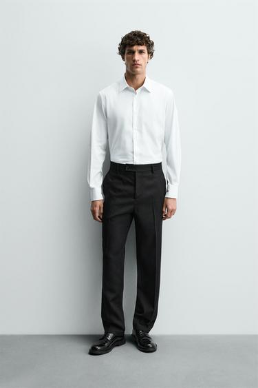 SLIM FIT SHIRT - White by Zara - Image 0