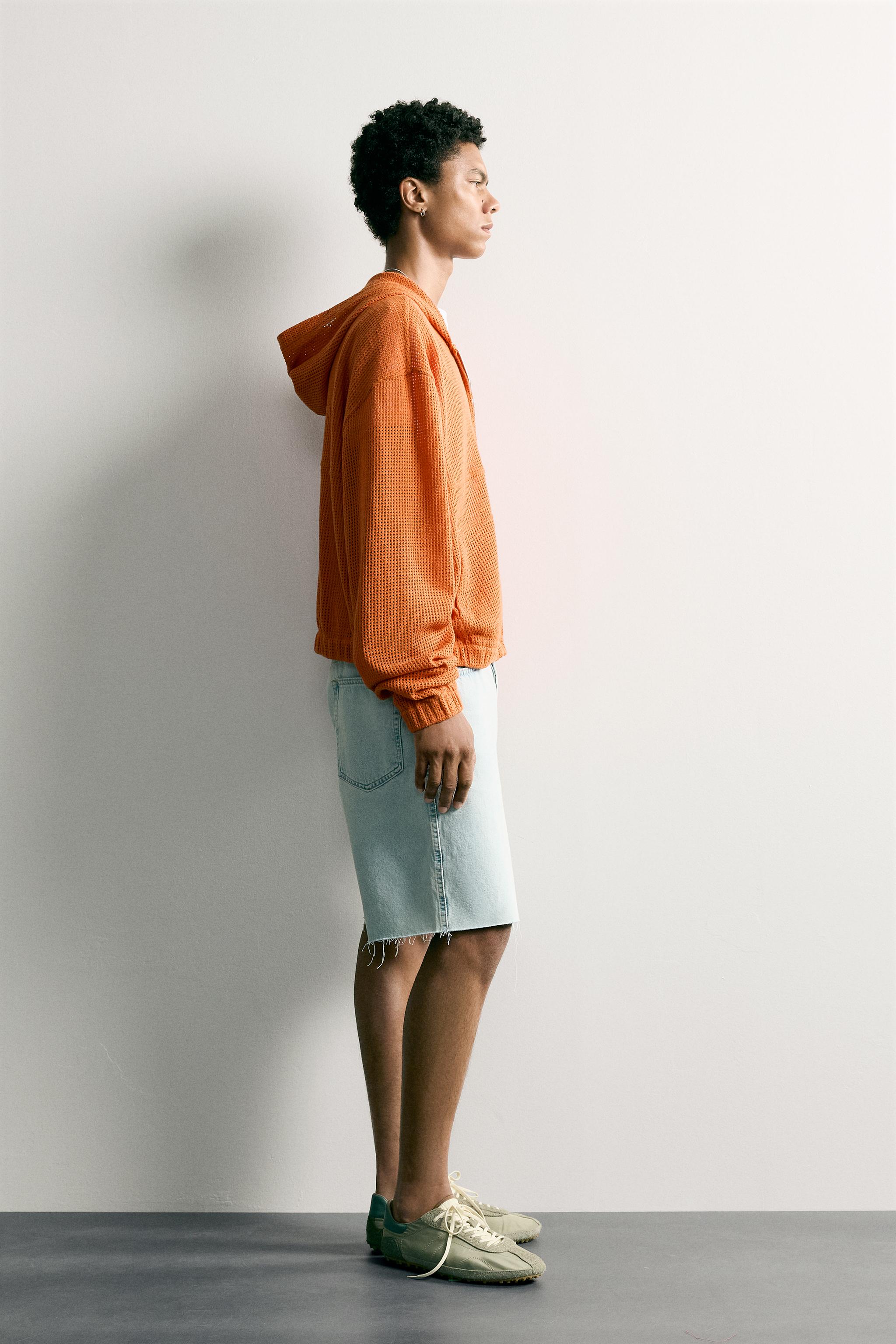 Zara RELAXED FIT MESH OVERSHIRT — фото 4