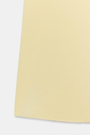 PANTALON LARGE STRETCH - Jaune clair de Zara - Image 2