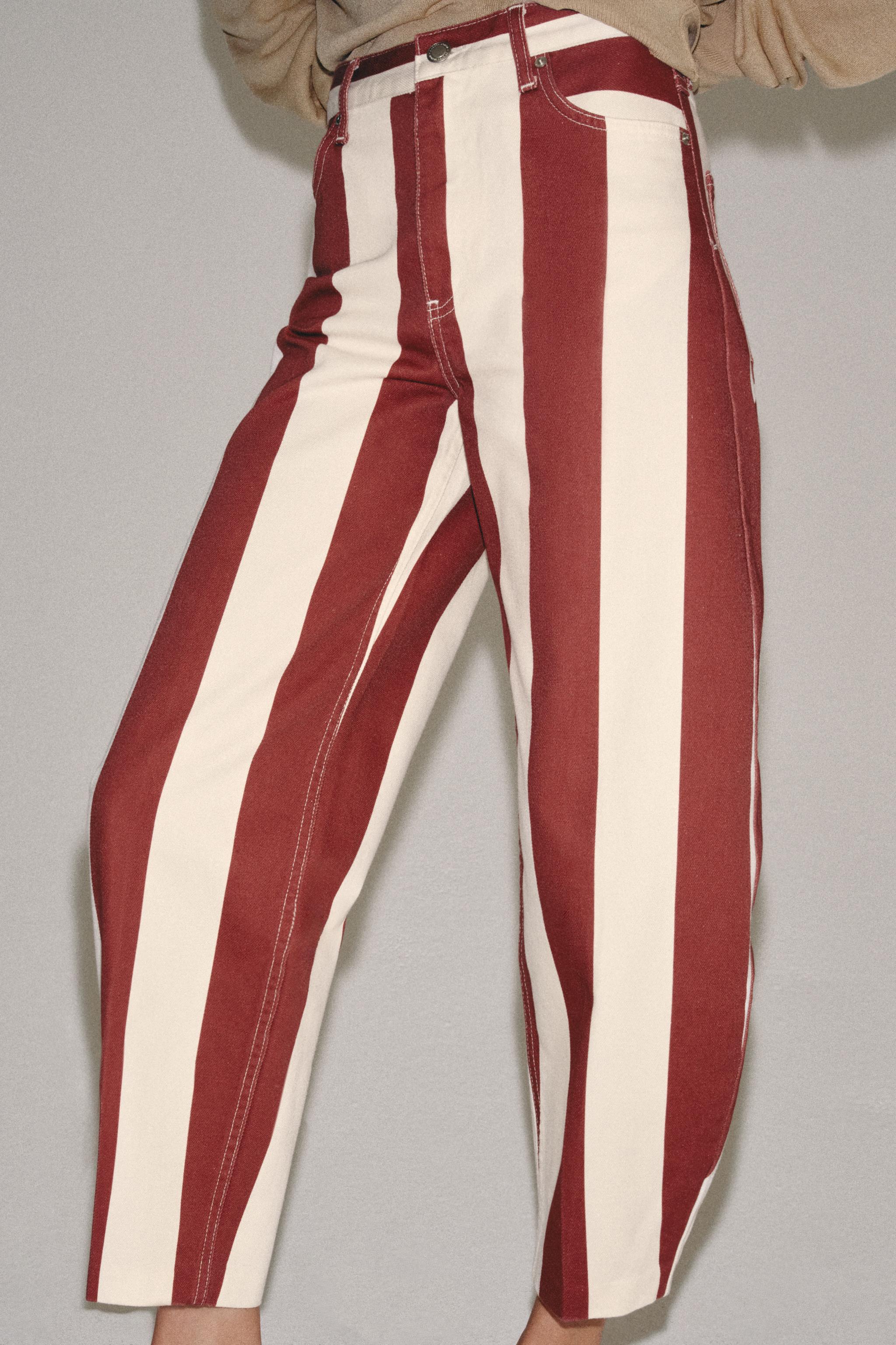 JEAN ZW COLLECTION TAPERED TAILLE HAUTE RAYURES