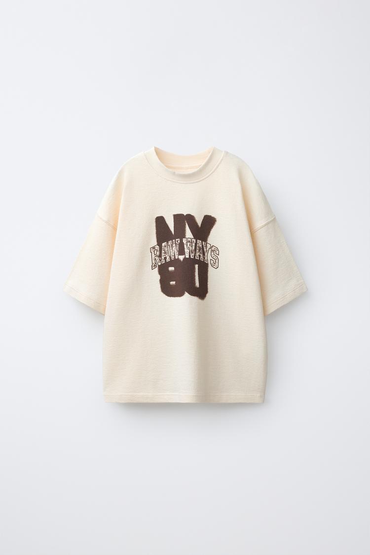 CAMISETA TEXTURA ESTAMPADO EFECTO SPRAY
