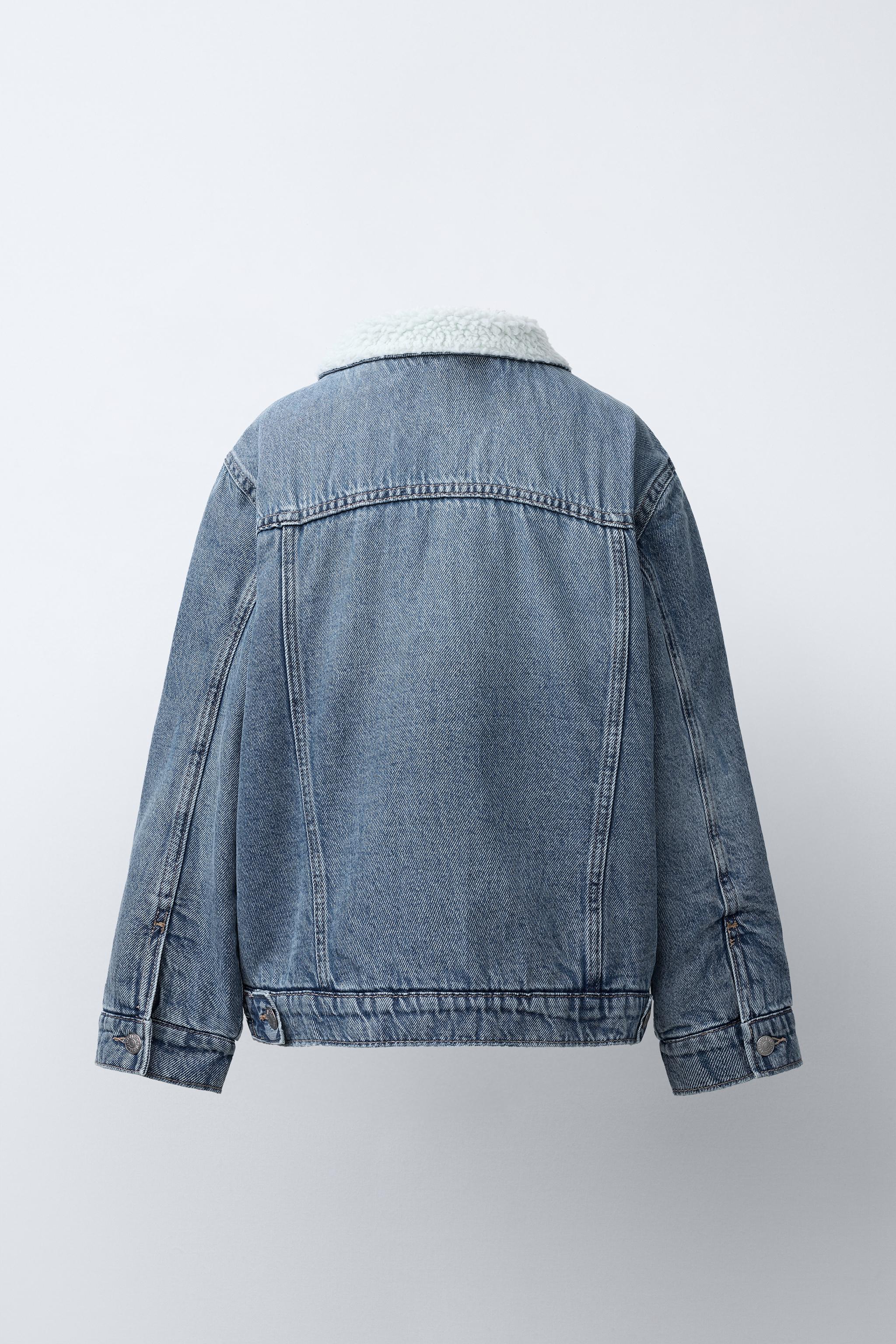 VESTE EN DENIM FAÇON MOUTON