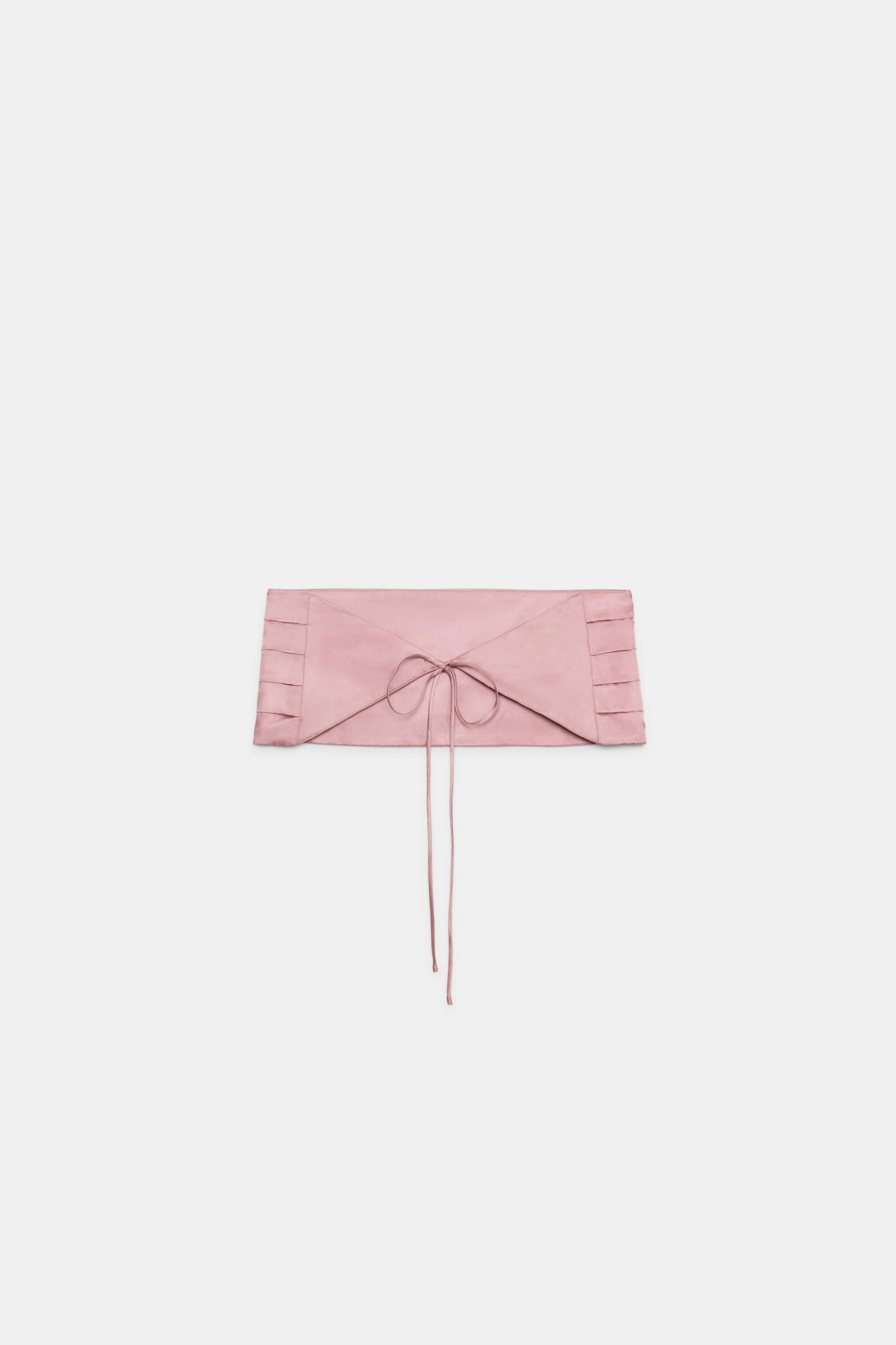 PLEATED SASH BELT