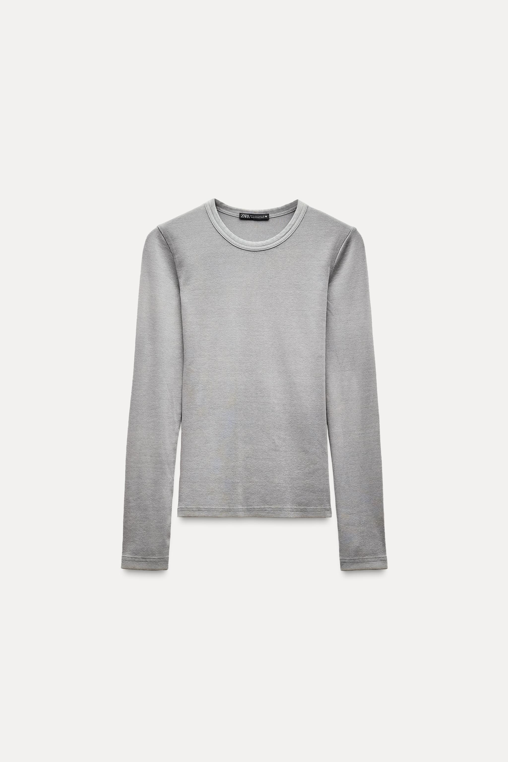 Zara Long shops sleeve casual top