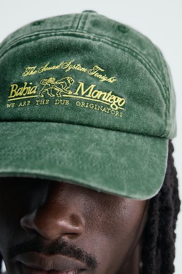 CASQUETTE DÉLAVÉE BRODERIE CONTRASTÉE - Vert de Zara - Image 2