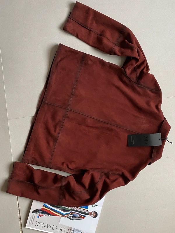 100% SUEDE LEATHER JACKET ZW COLLECTION LIMITED EDITION - Image 4