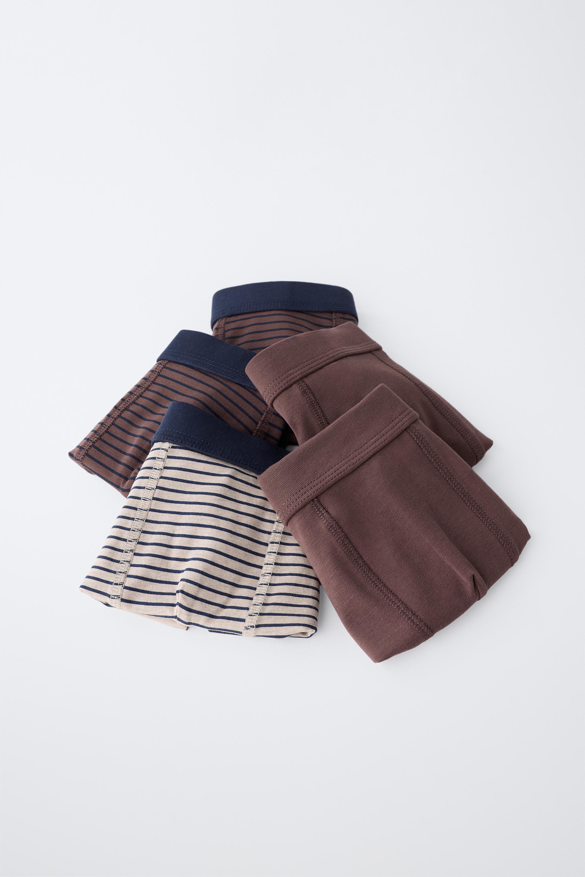 AGES 6-14 / 5-PACK SOLID AND STRIPED BOXERS