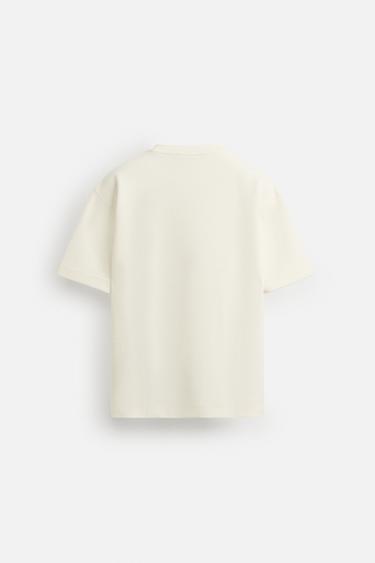 TEXTURED SWEATSHIRT - Oyster-white by Zara - Image 6