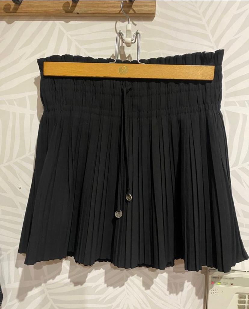 SHIRRED MINI SKIRT - Image 5
