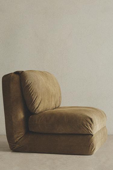 SILLÓN PLEGABLE INDIVIDUAL PANA - Verde de Zara