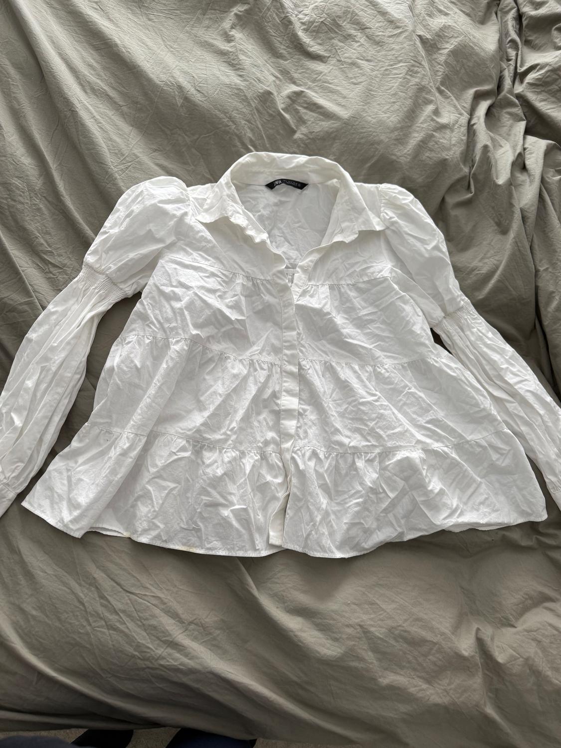 GATHERED POPLIN SHIRT - Image 2